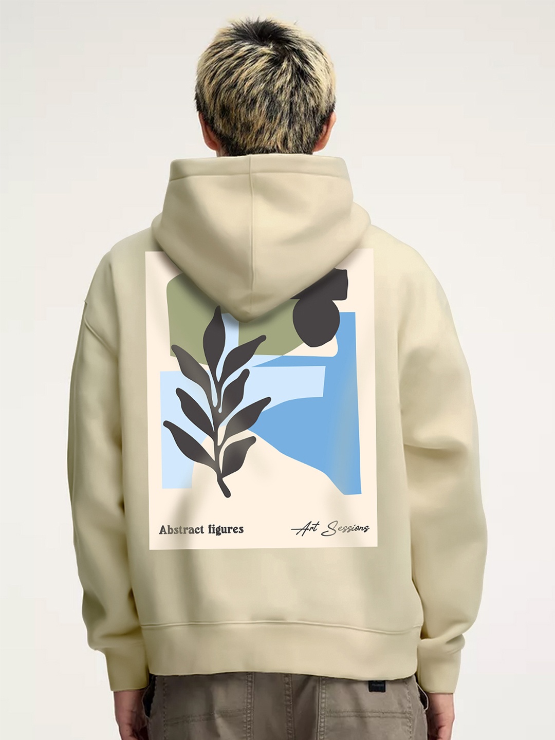 

Maniac Men Printed Hooded Sweatshirt, Beige