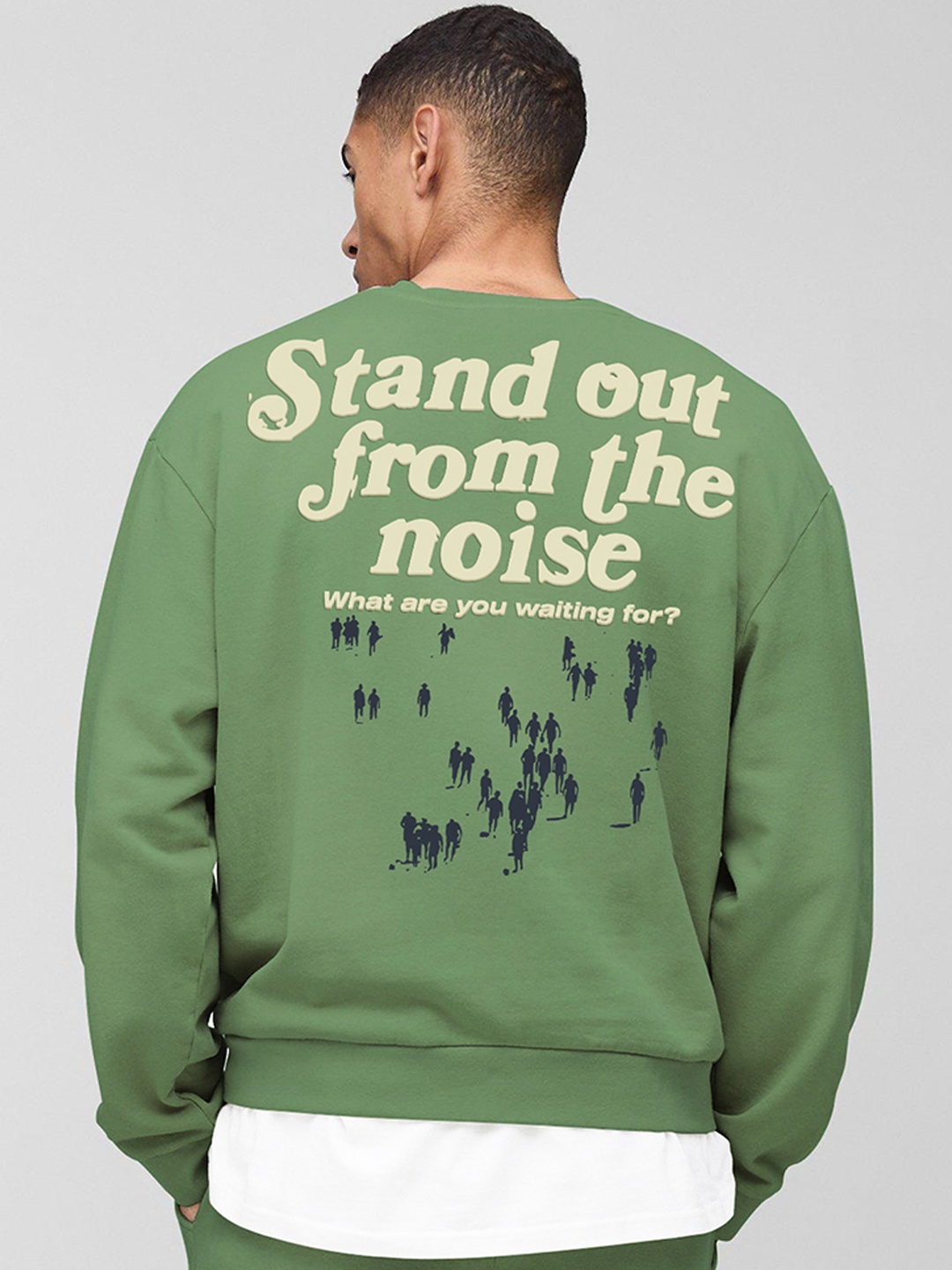 

Maniac Men Printed Sweatshirt, Green