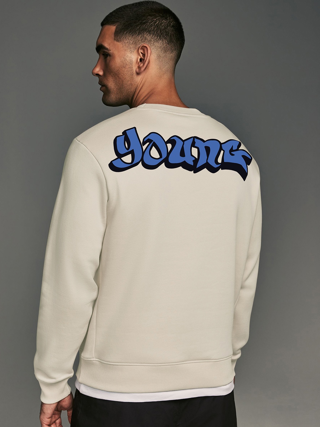 

Maniac Men Printed Sweatshirt, Off white