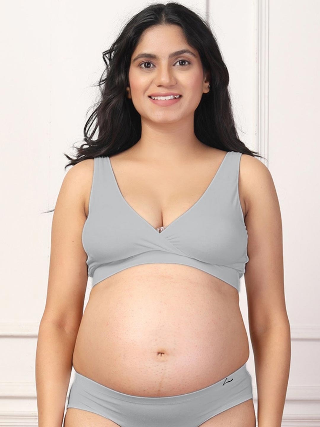 

House Of Zelena Bra Medium Coverage, Grey