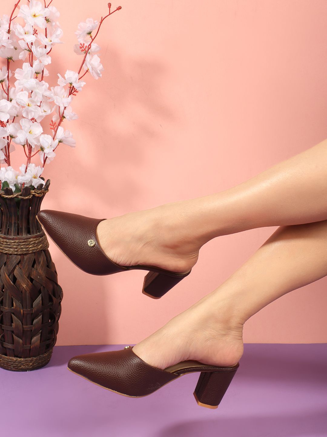 

Carlton London Party Block Mules, Brown