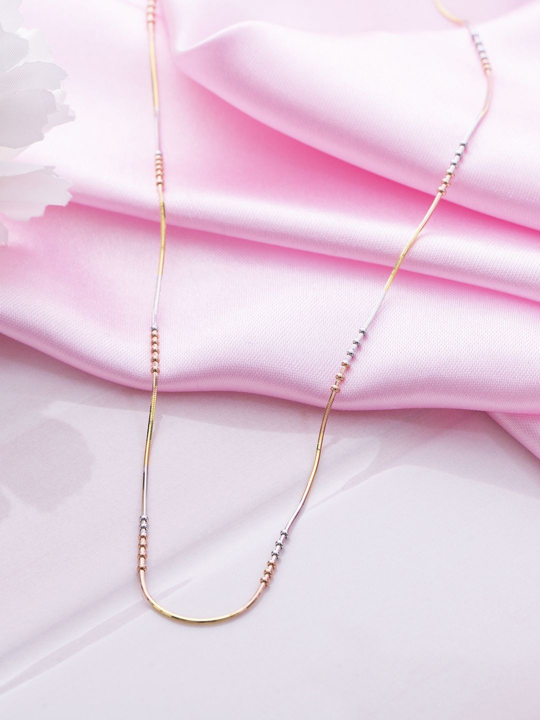 

Zavya Sterling Silver Rhodium-Plated Chain