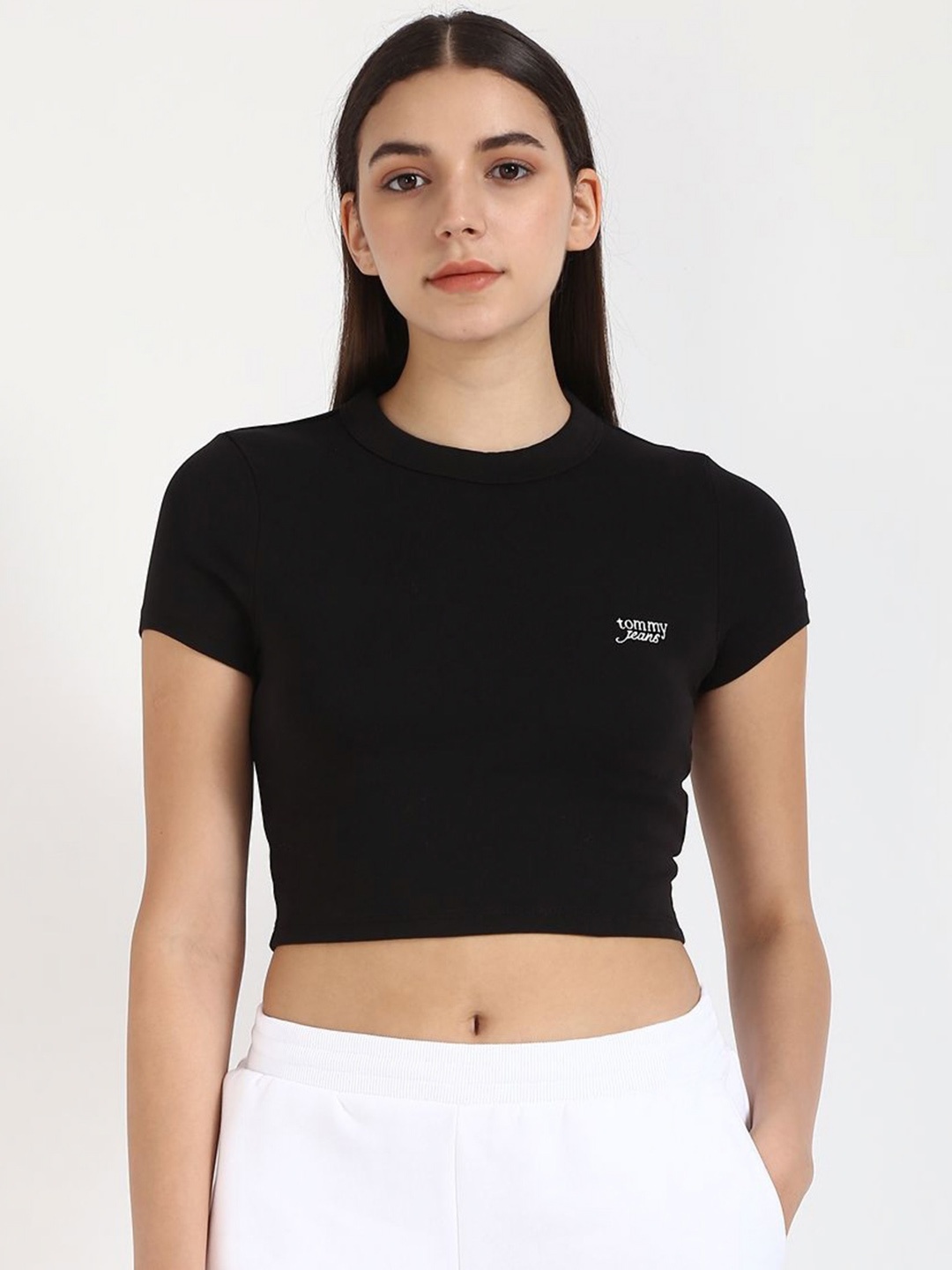 

Tommy Hilfiger Women Pockets T-shirt, Black
