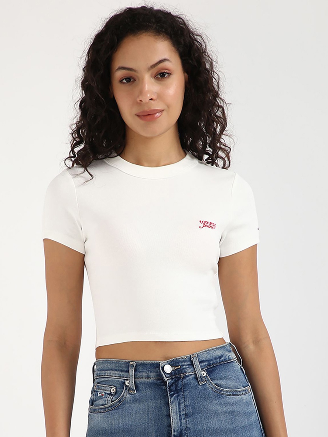 

Tommy Hilfiger Women Cut Outs T-shirt, White