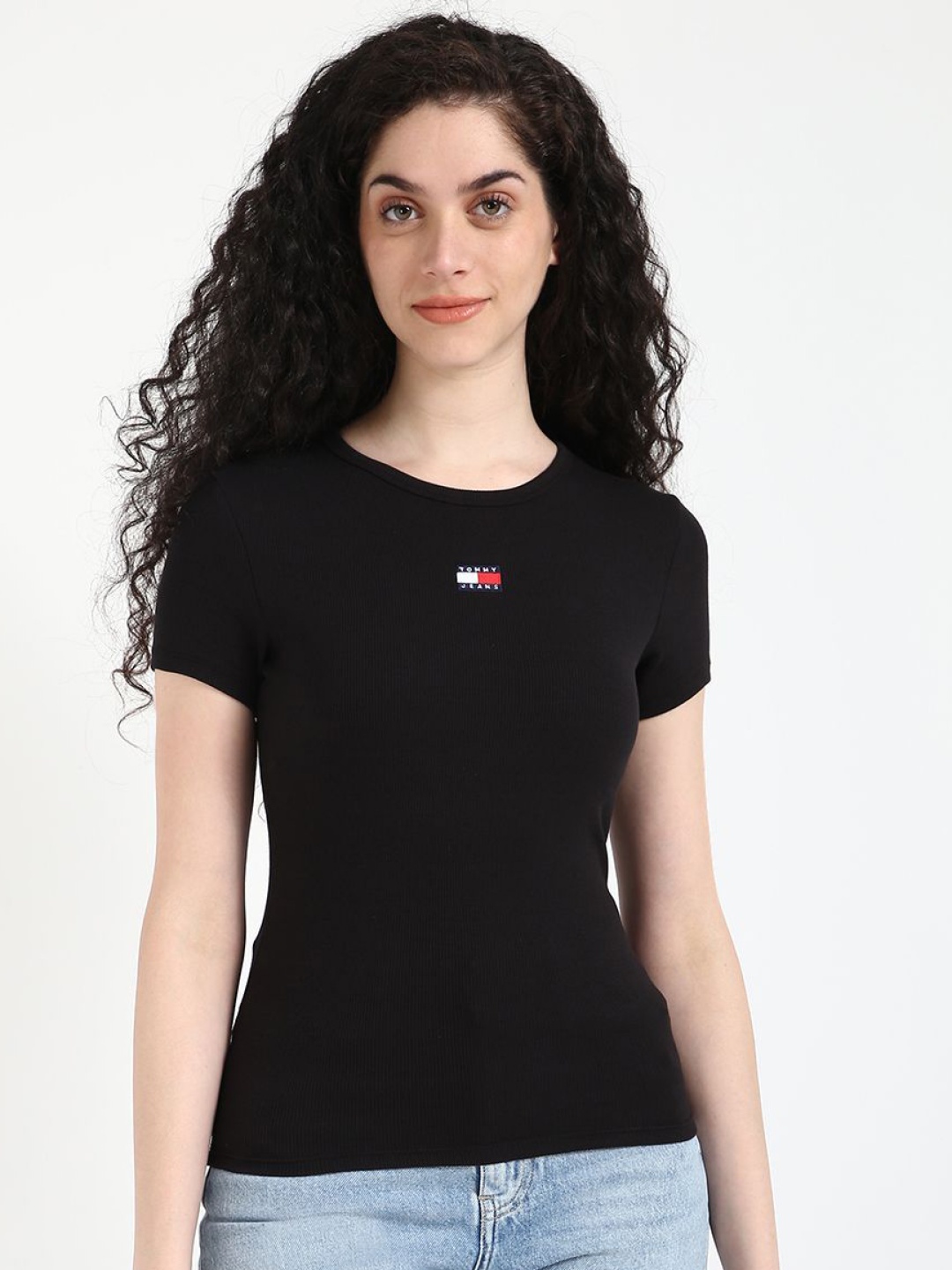 

Tommy Hilfiger Women Slim Fit T-shirt, Black