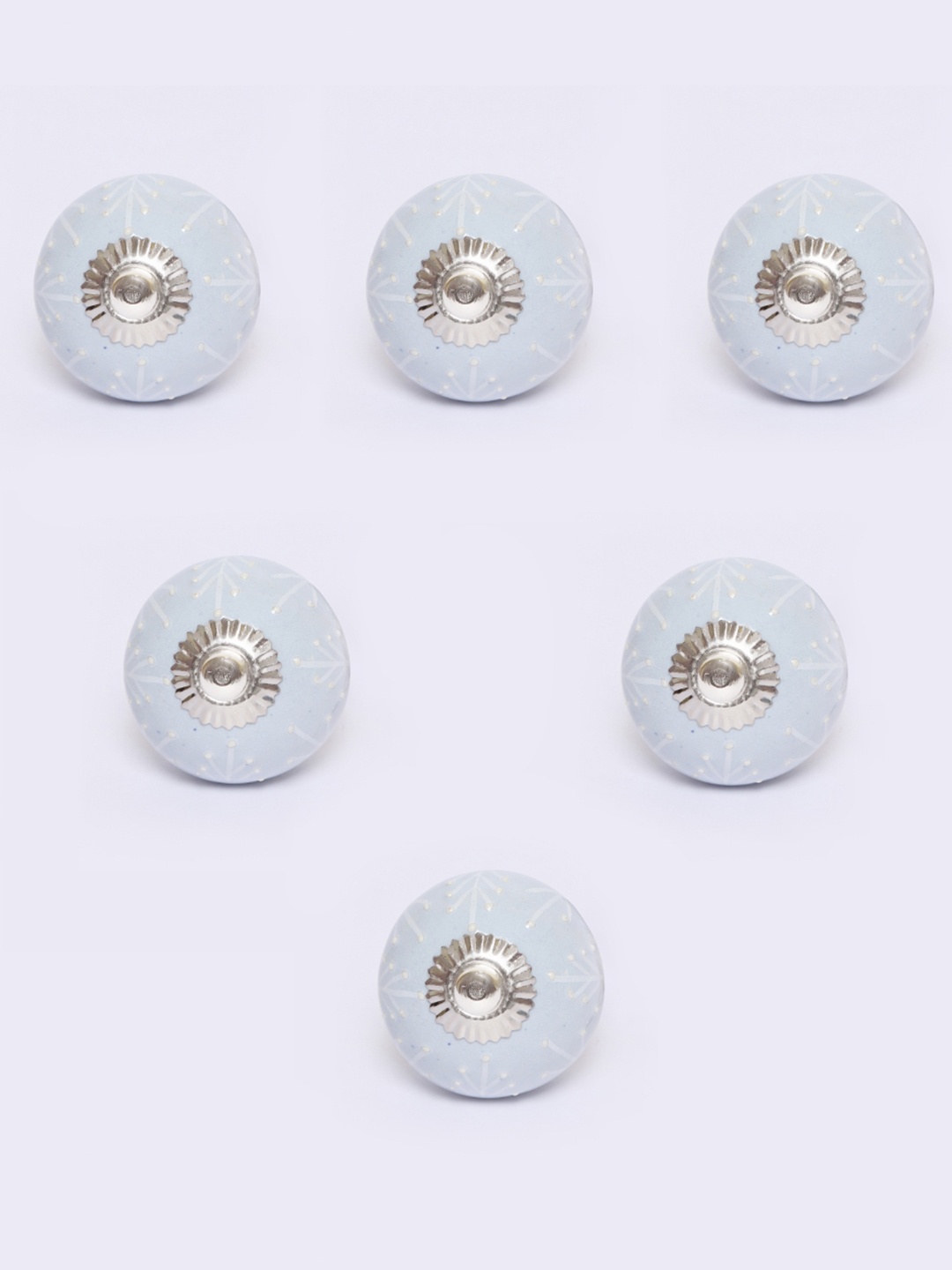 

MODEFE Blue & White 6 Pieces Textured Ceramic Knobs