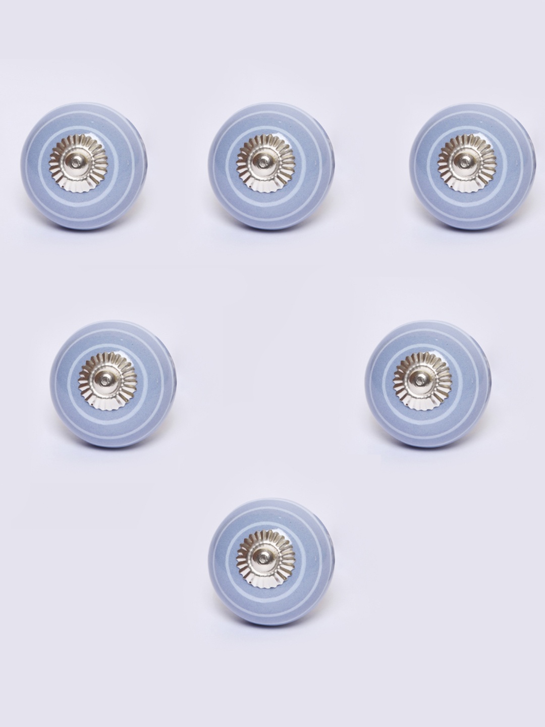 

MODEFE Blue & White 6 Pieces Textured Ceramic Knobs