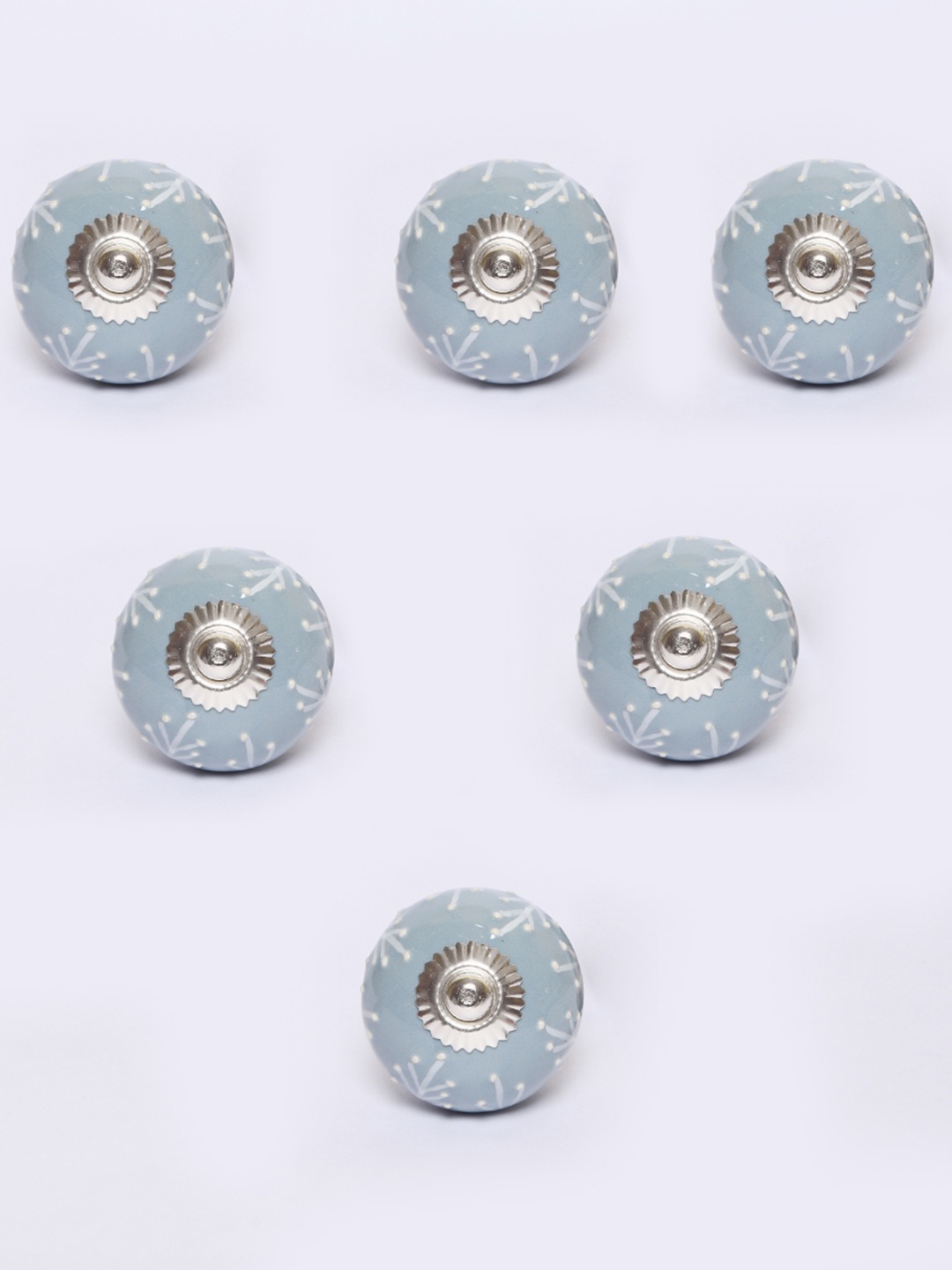 

MODEFE Blue & White 6 Pieces Textured Ceramic Knobs