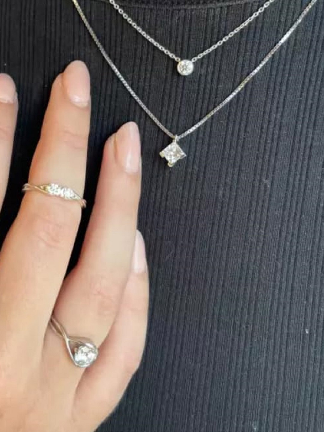 

ROOVI Sterling Silver Silver-Plated Necklace