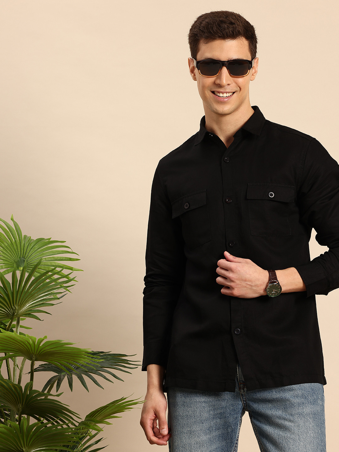 

Mast & Harbour Opaque Casual Shirt, Brown