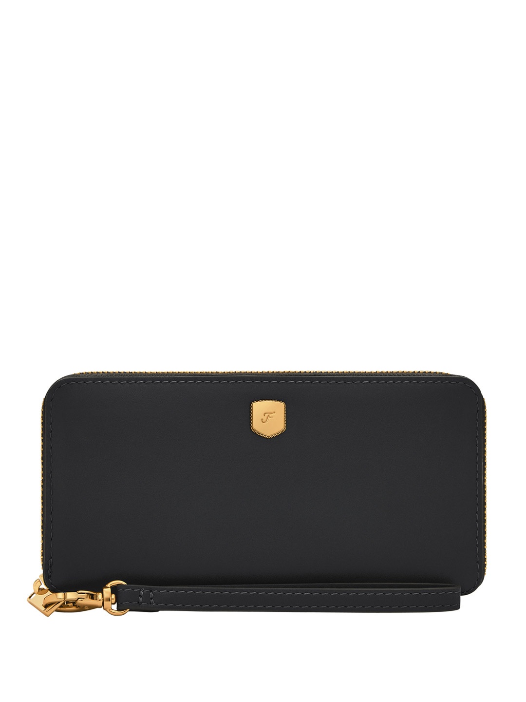 

Fossil Leather Structured Sling Bag with Bow Detail, Black