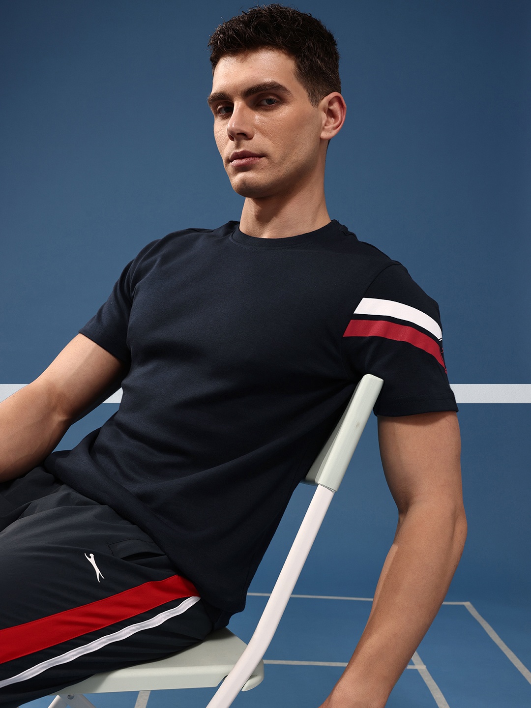 

Slazenger Pure Cotton Sports T-shirt, Navy blue