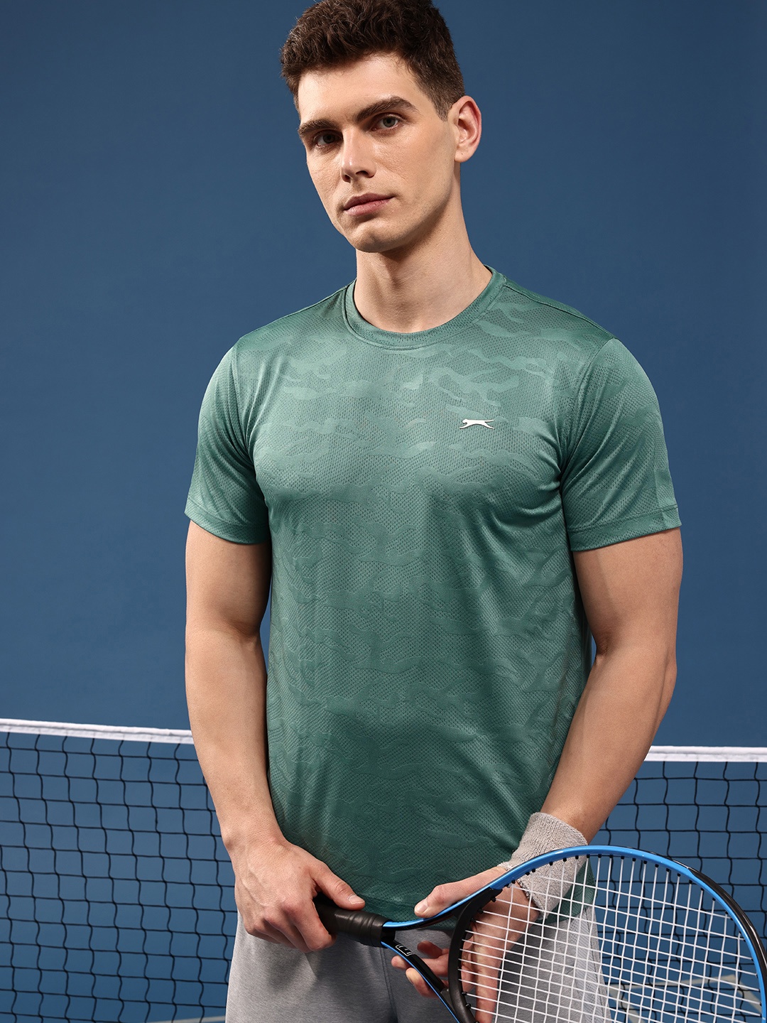 

Slazenger Self Design Sports T-shirt, Green
