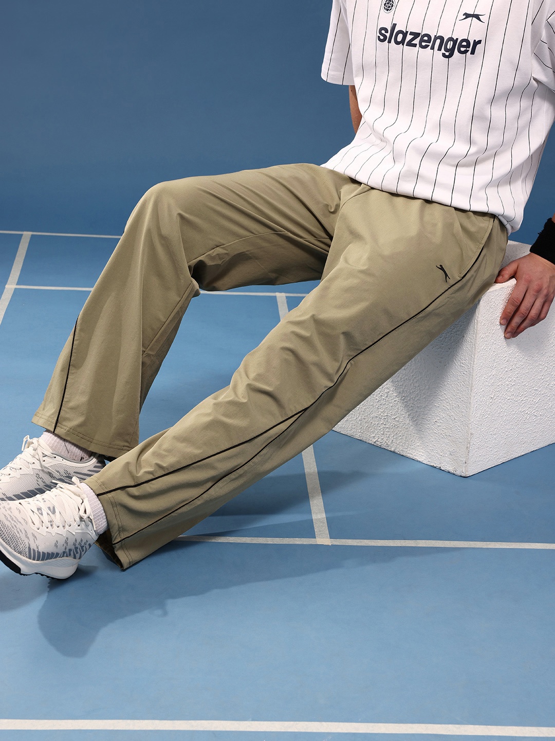 

Slazenger Men Athleisure Track Pants, Olive