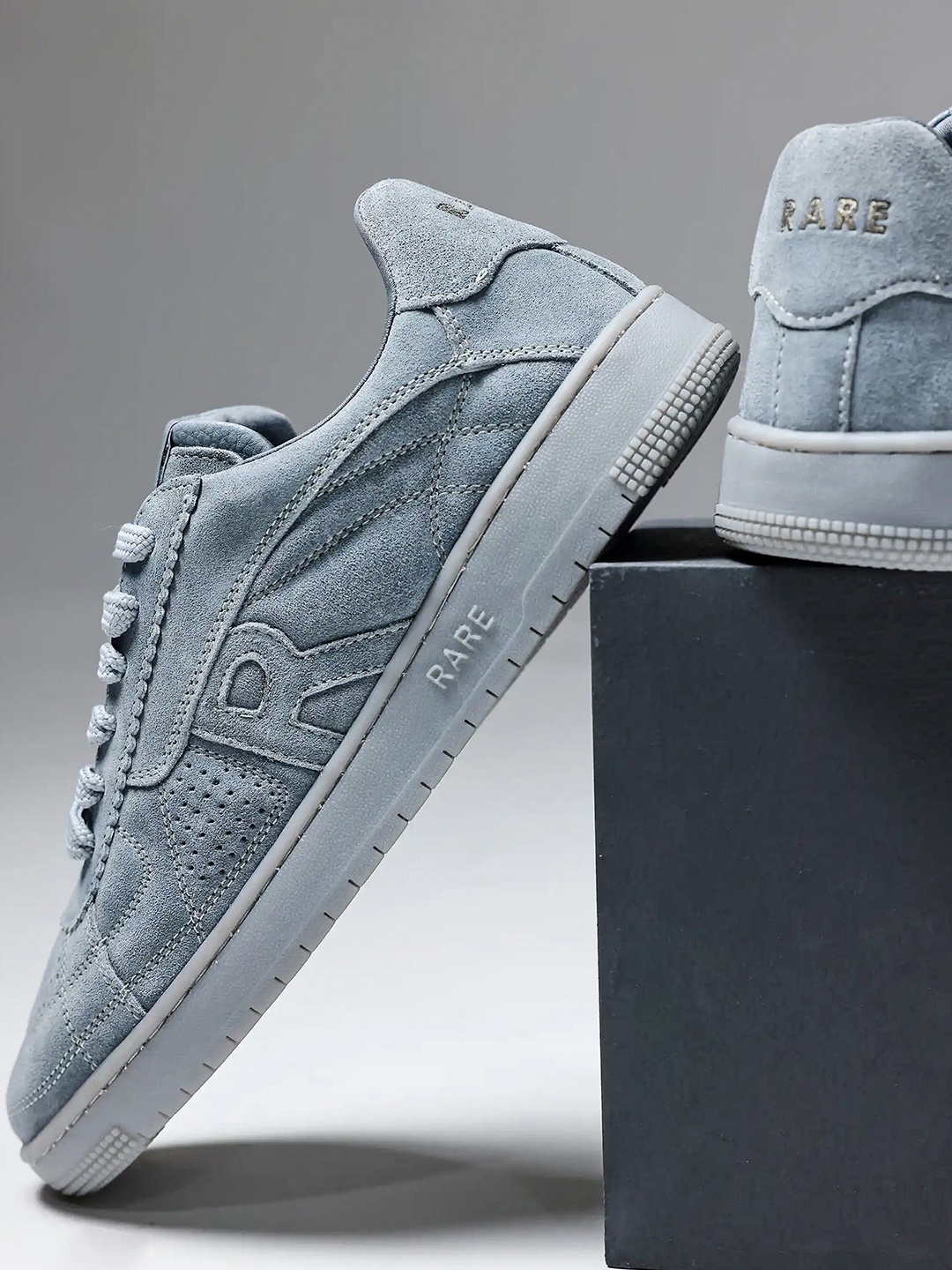 

RARE RABBIT Men Lace-Up Sneakers, Grey