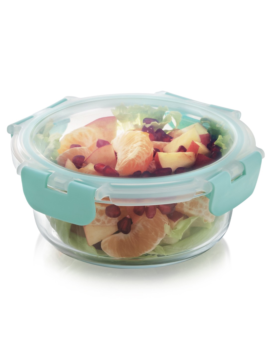 

Magnus Glock Borosilicate Glass Food Round Microwave Safe Container - 620ML, Green
