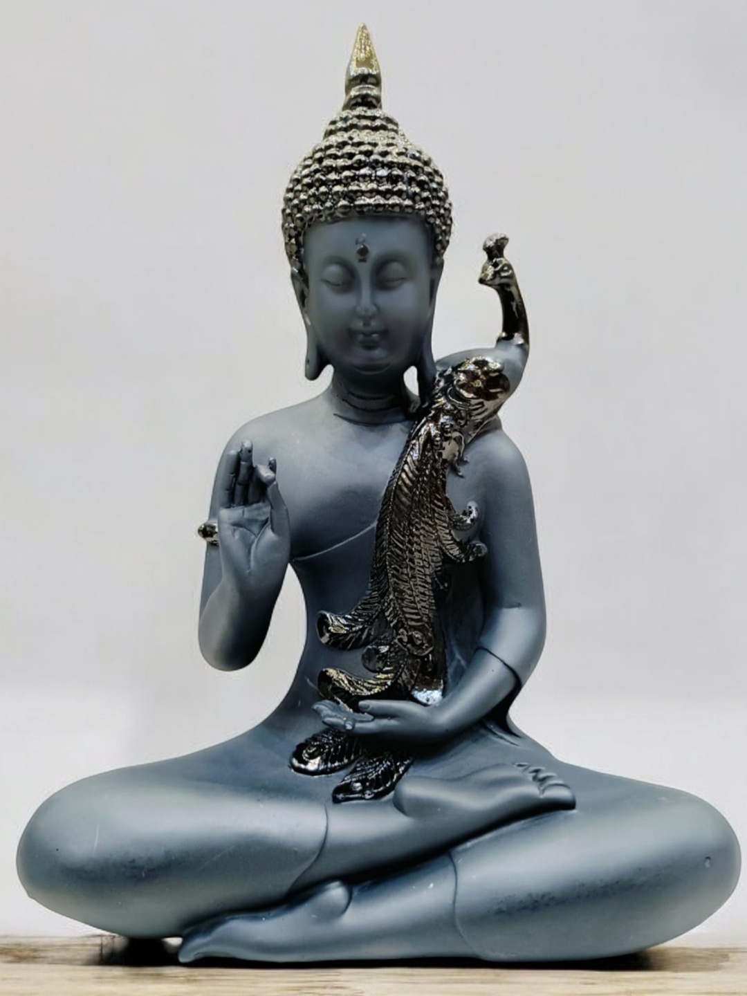 

Vrinban International Black Buddha Figurine Showpiece