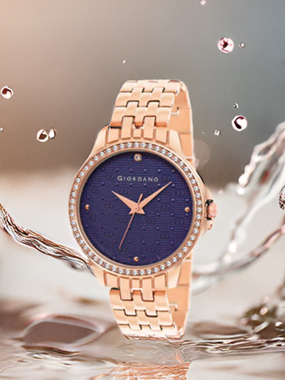 

GIORDANO Women Embellished Dial Water Resistant Analogue Watch GD-4209-22, Blue