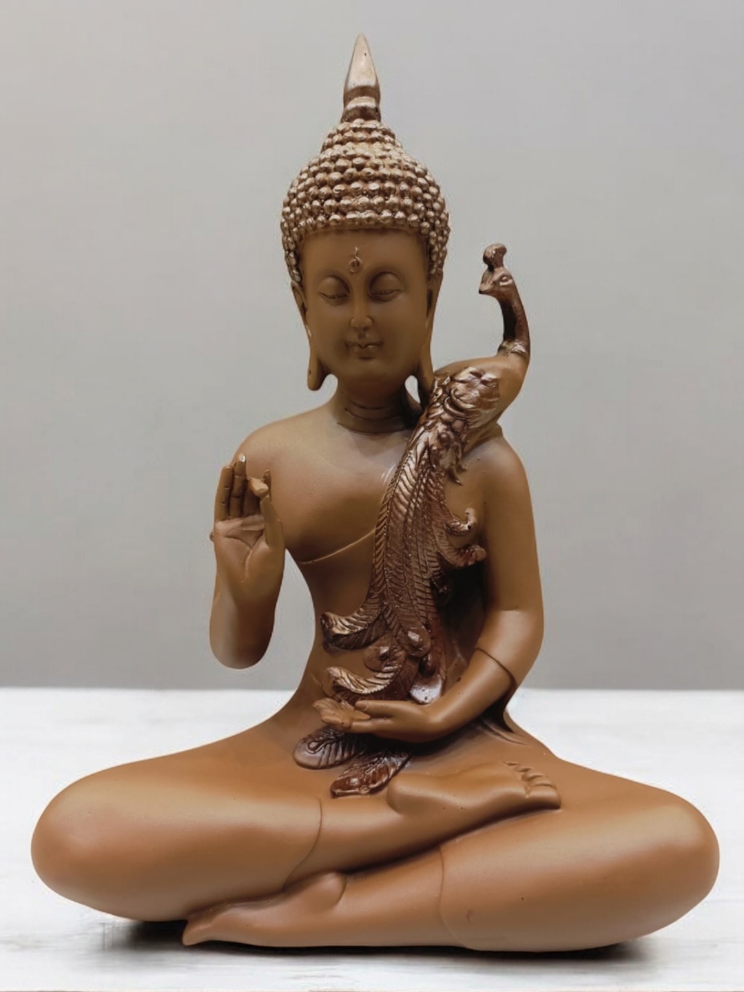 

Vrinban International Brown Buddha Figurine Showpiece