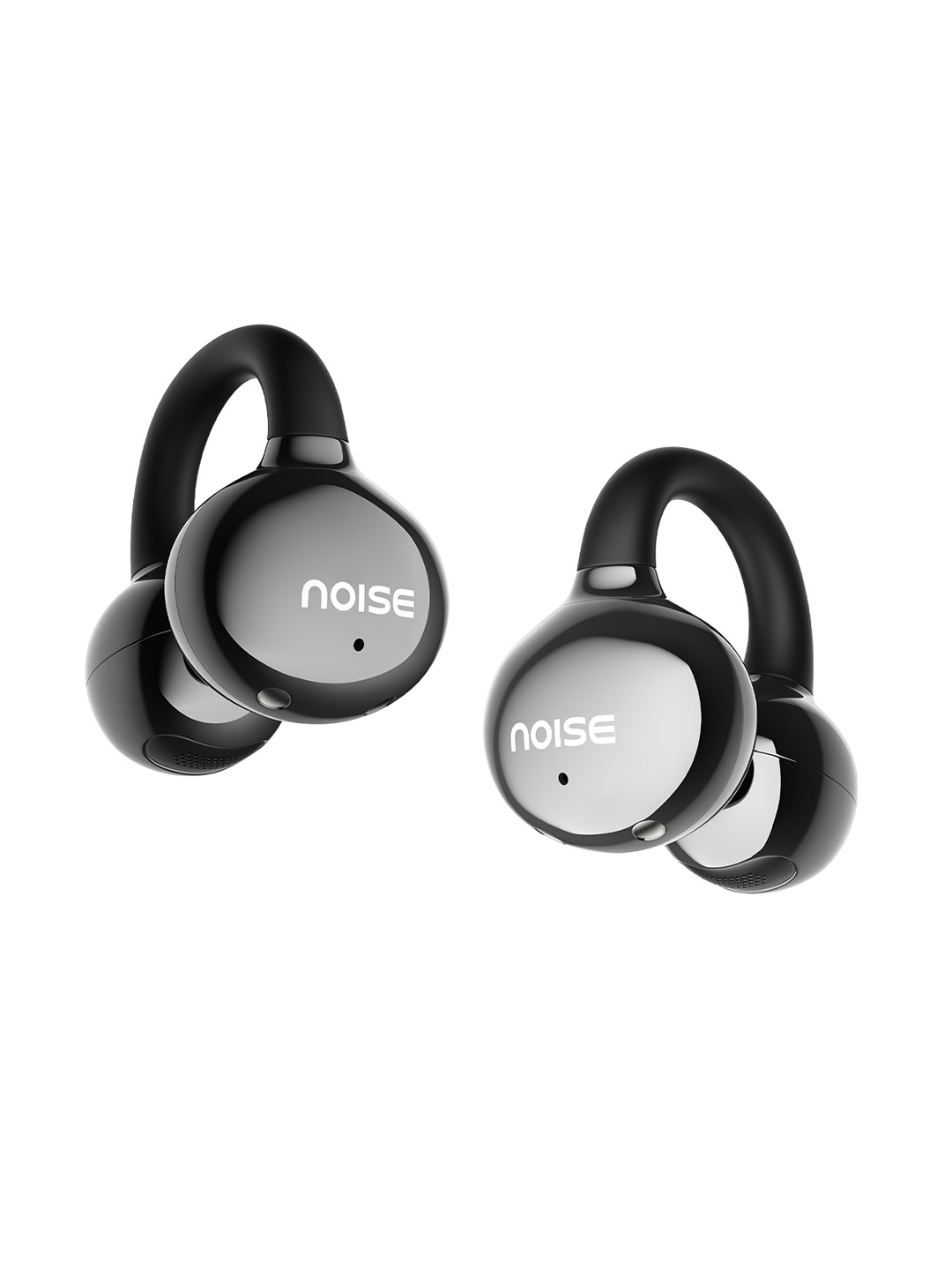 

NOISE Air Clips OWS Earbuds with Chrome Finish, AirWave Technology & Up-to 40H Playtime, Black