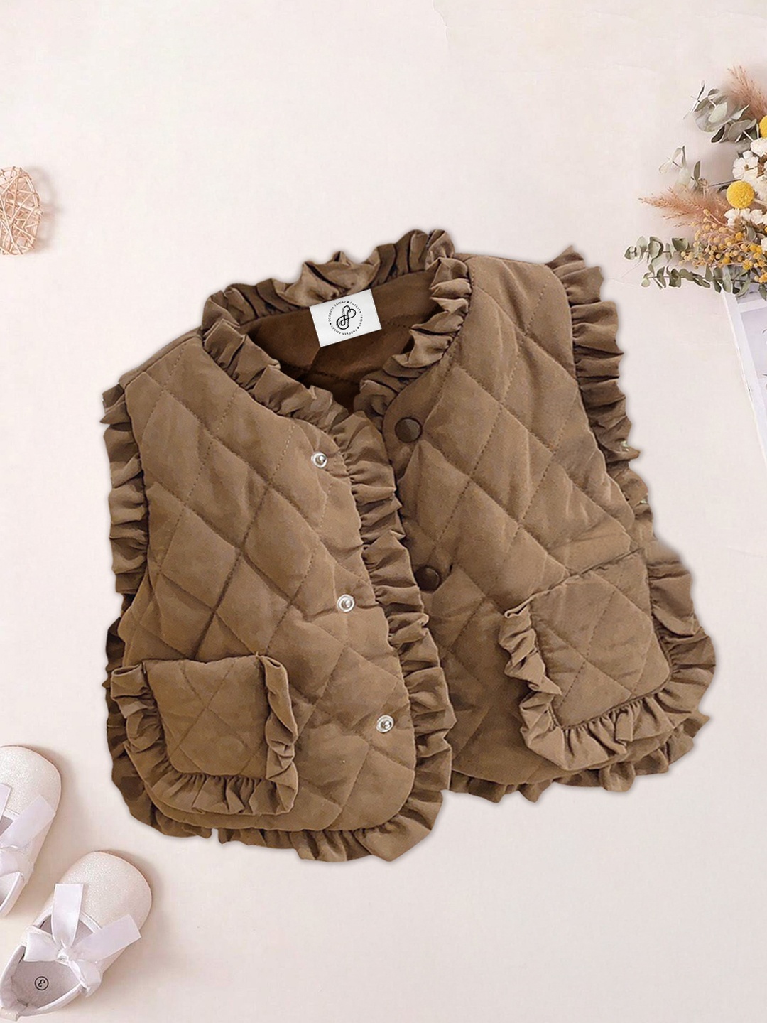 

FOREVER FRIDAY Girls Quilted Jacket, Brown