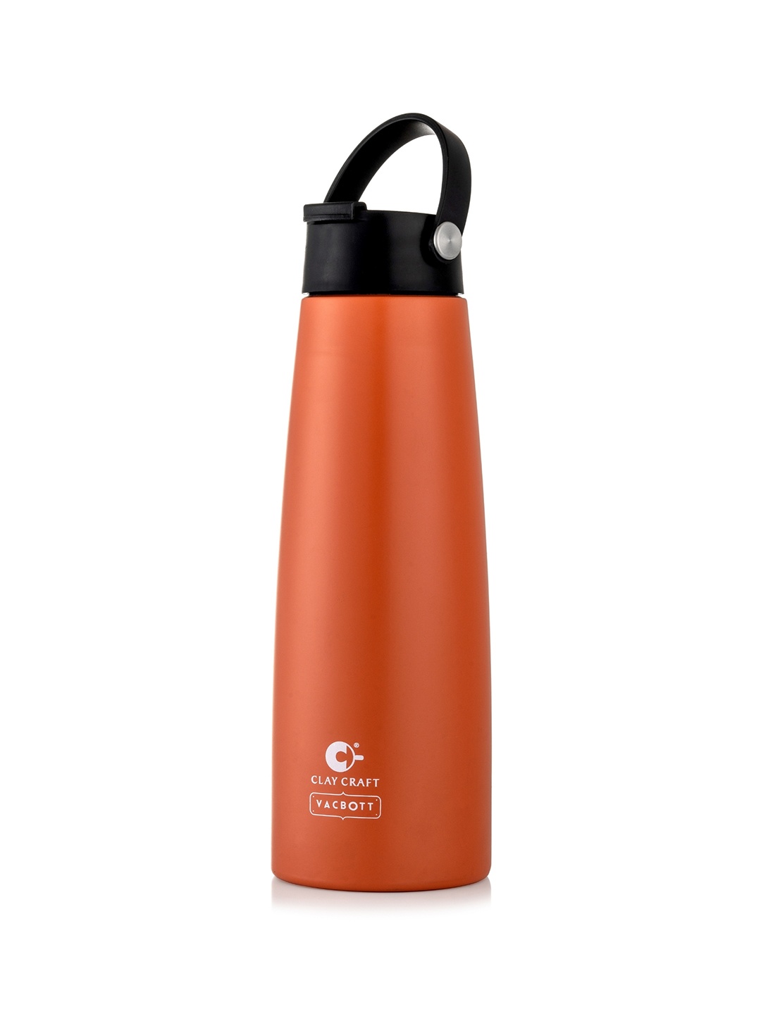 

CLAY CRAFT Vacbott Orange-Coloured Printed BPA Free Double Walled Water Bottle 1200ML