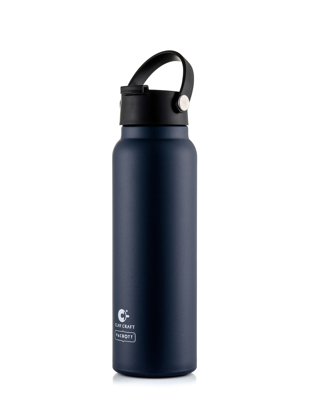 CLAY CRAFT Vacbott Blue Brand Logo Printed BPA Free Double Wall Vacuum Water Bottle 900ML