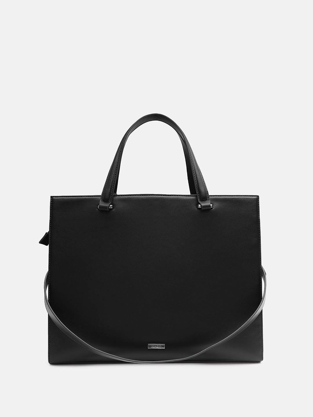 

Kazo Structured Tote Bag with detachable sling strap, Black
