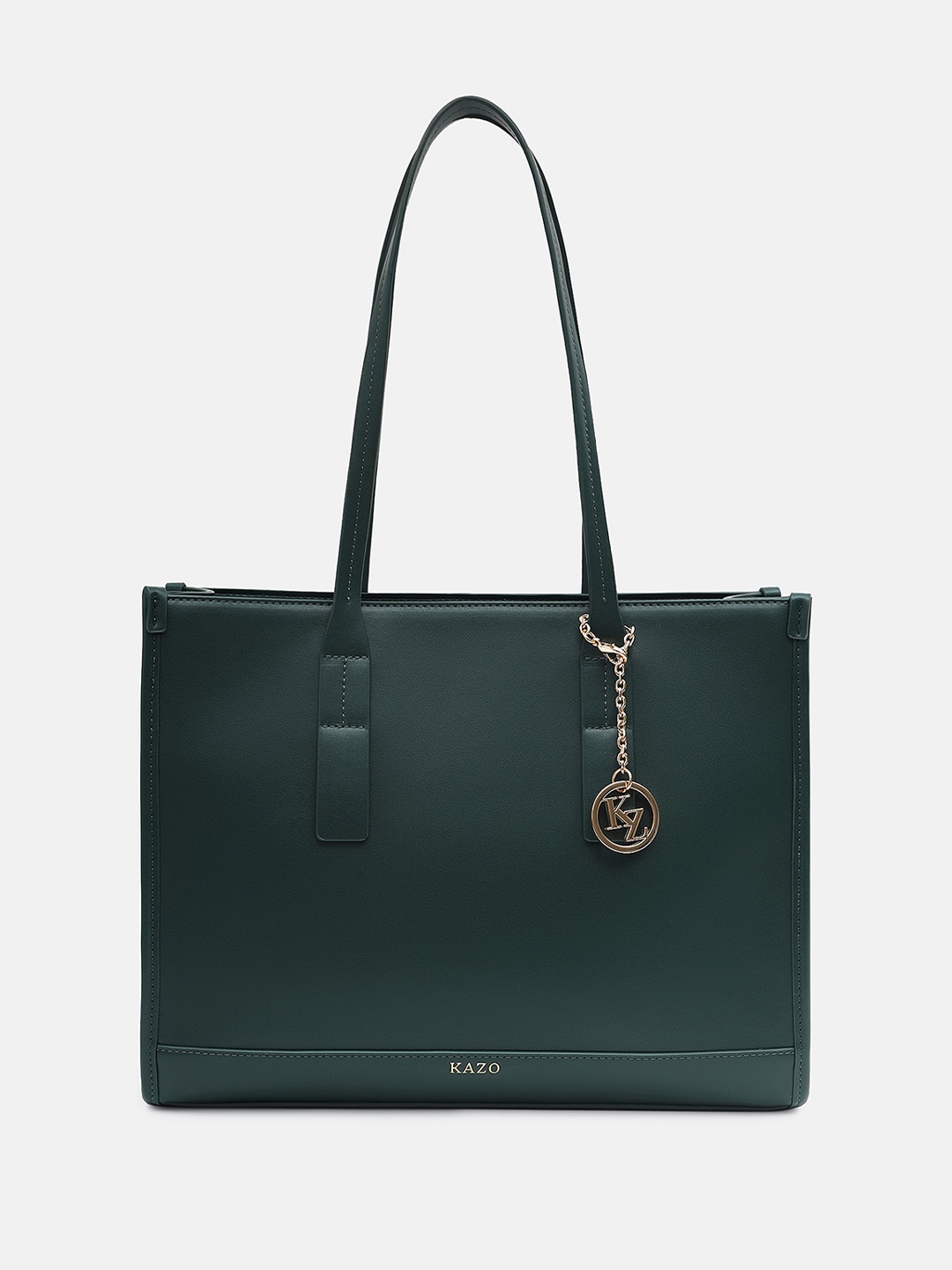 

Kazo Structured Tote Bag with Quilted, Green