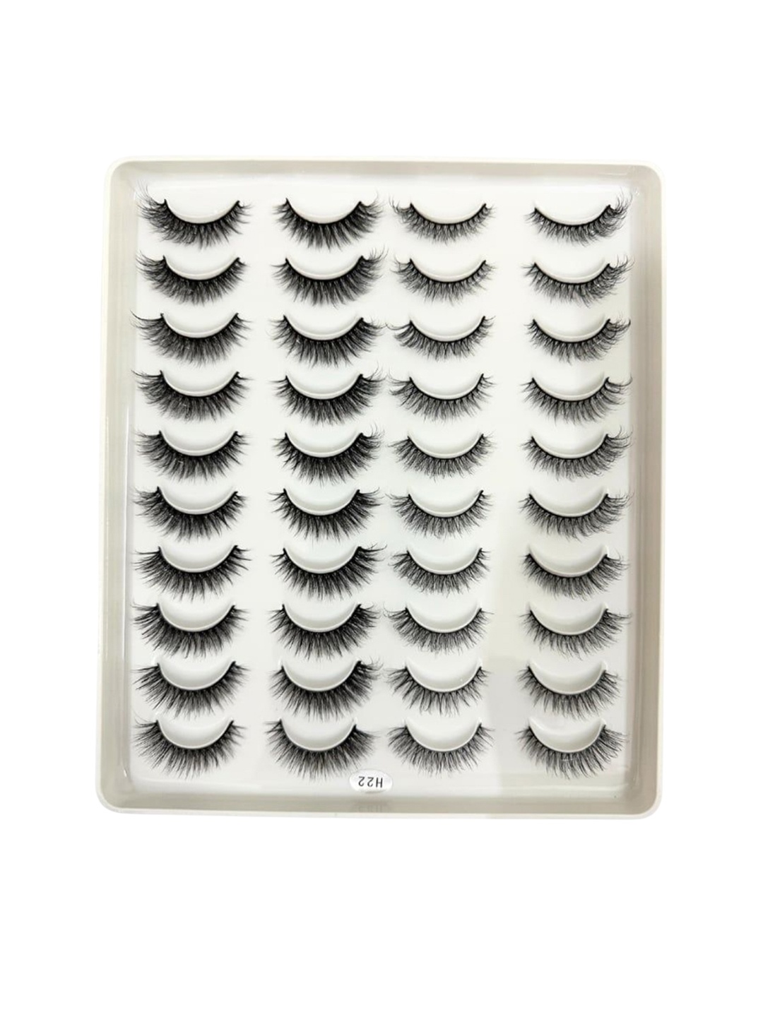 

BOMBAY VANITY H22 - 20 Pairs False Eyelashes Set - 2 Styles, Black