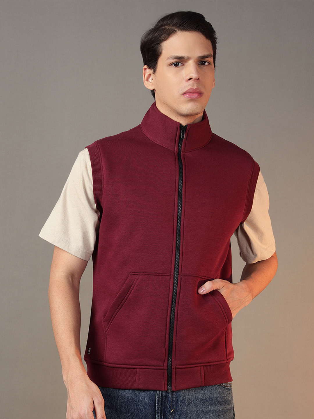 

FCK GOLD Men Long Sleeves Sweatshirt, Maroon