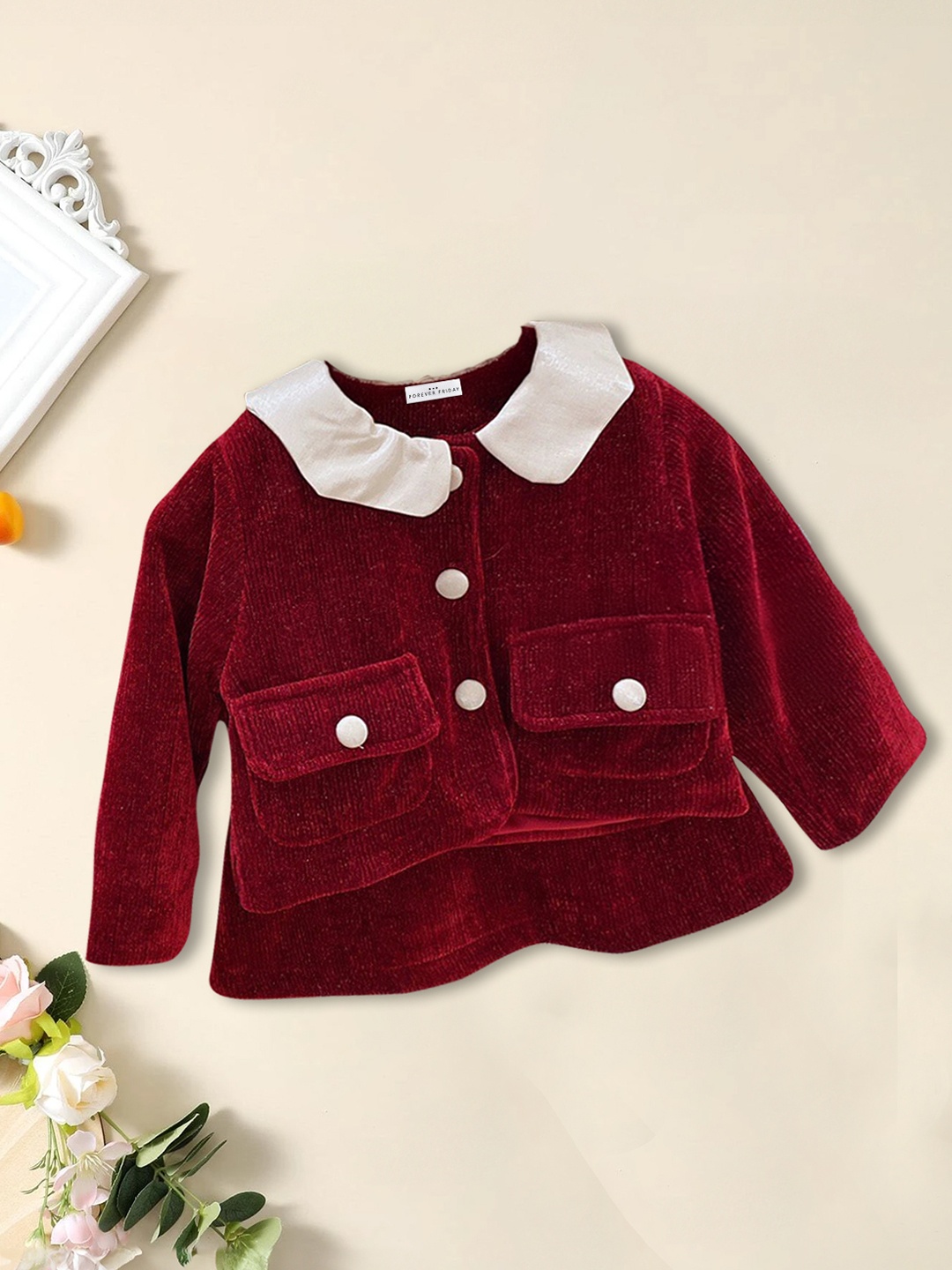 

FOREVER FRIDAY Girls Top with Skirt, Red