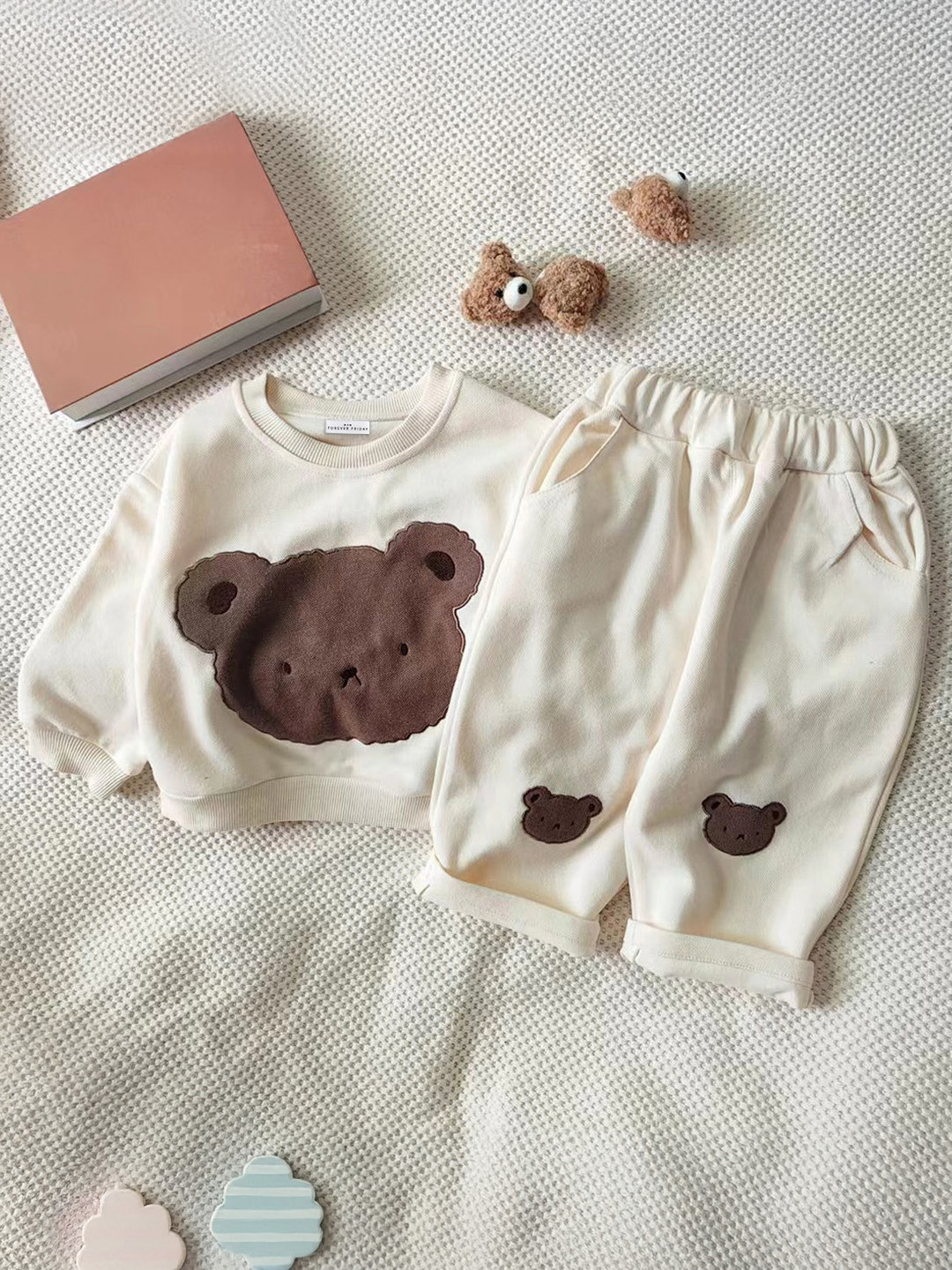 

FOREVER FRIDAY Boys Printed Trousers, Beige