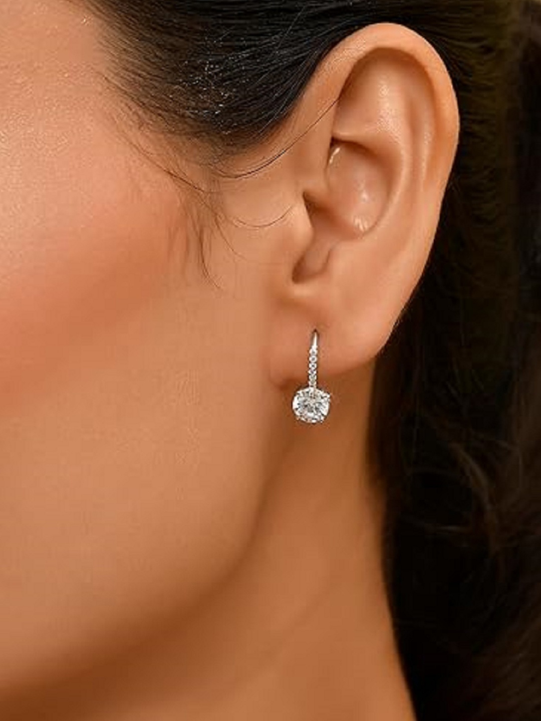 

ROOVI Contemporary Drop Earrings, Silver