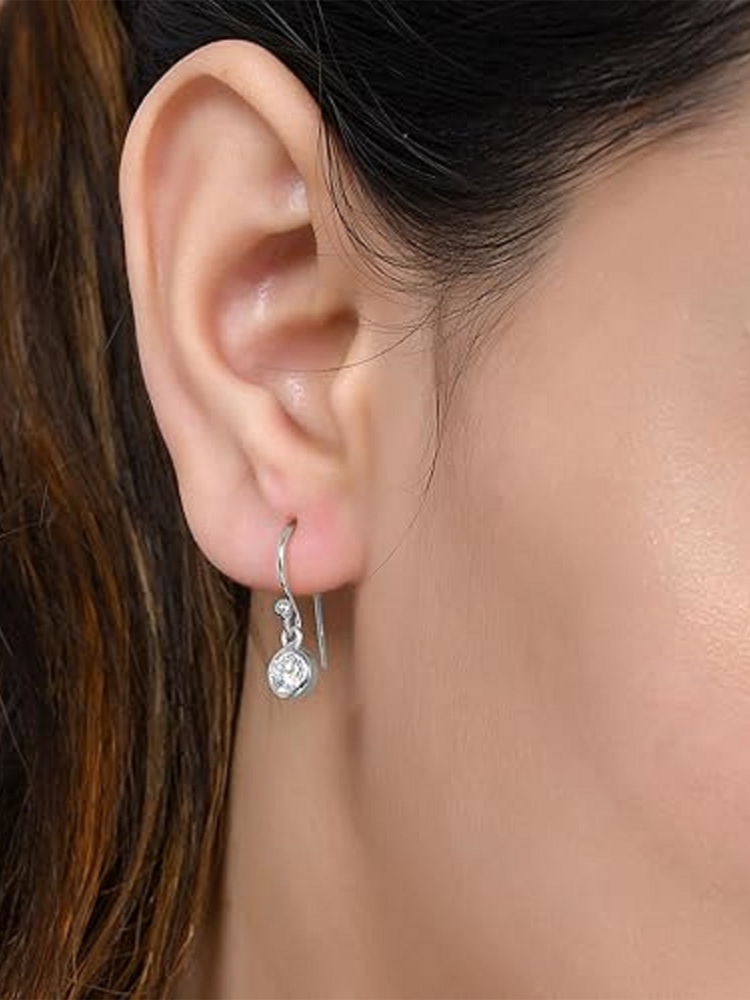 

ROOVI Contemporary Drop Earrings, Silver