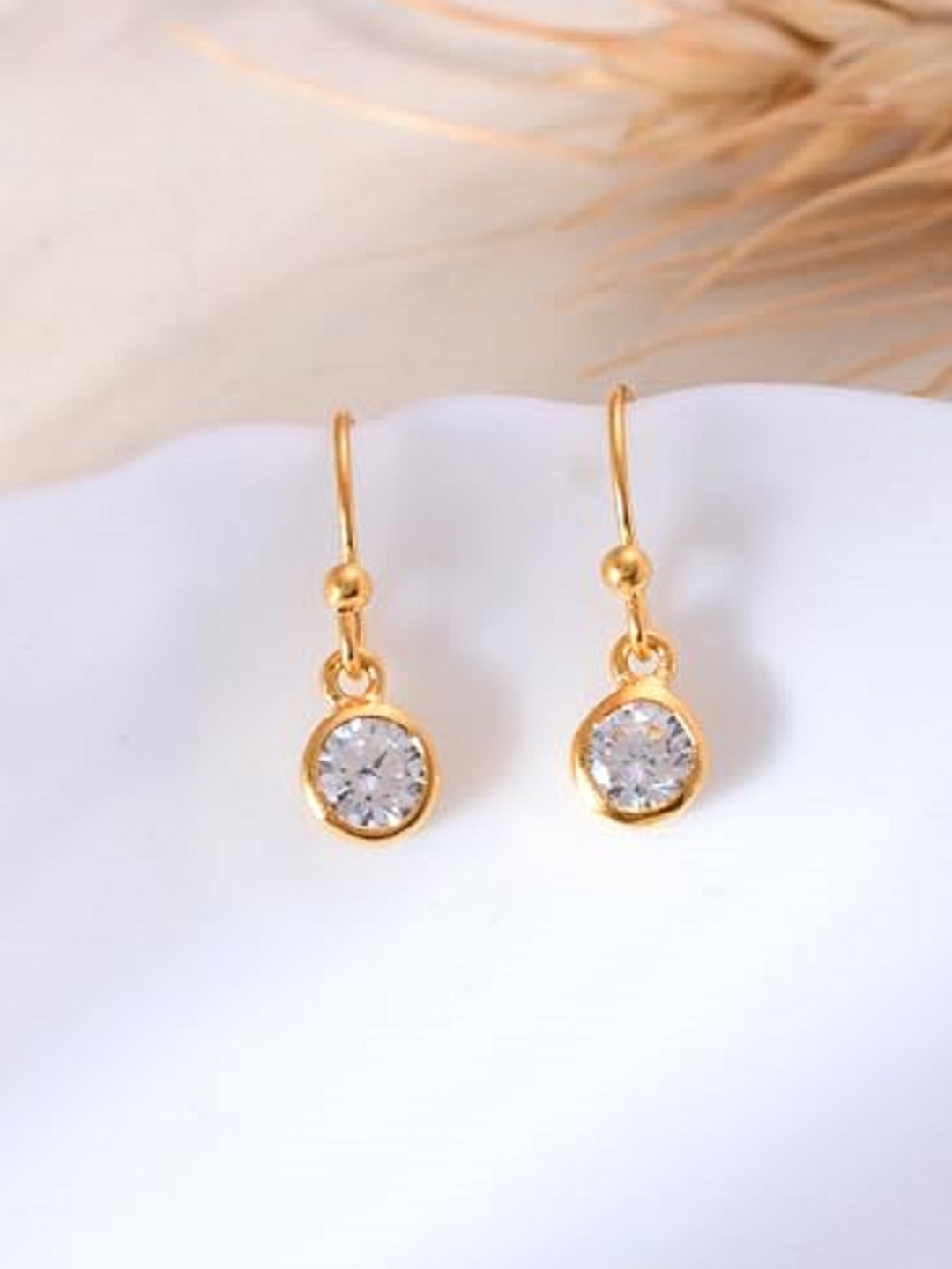 

ROOVI Contemporary Drop Earrings, Gold
