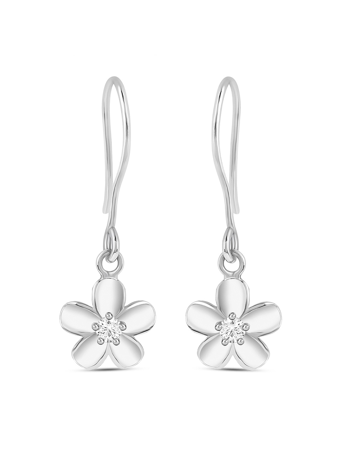 

ROOVI Contemporary Drop Earrings, Silver