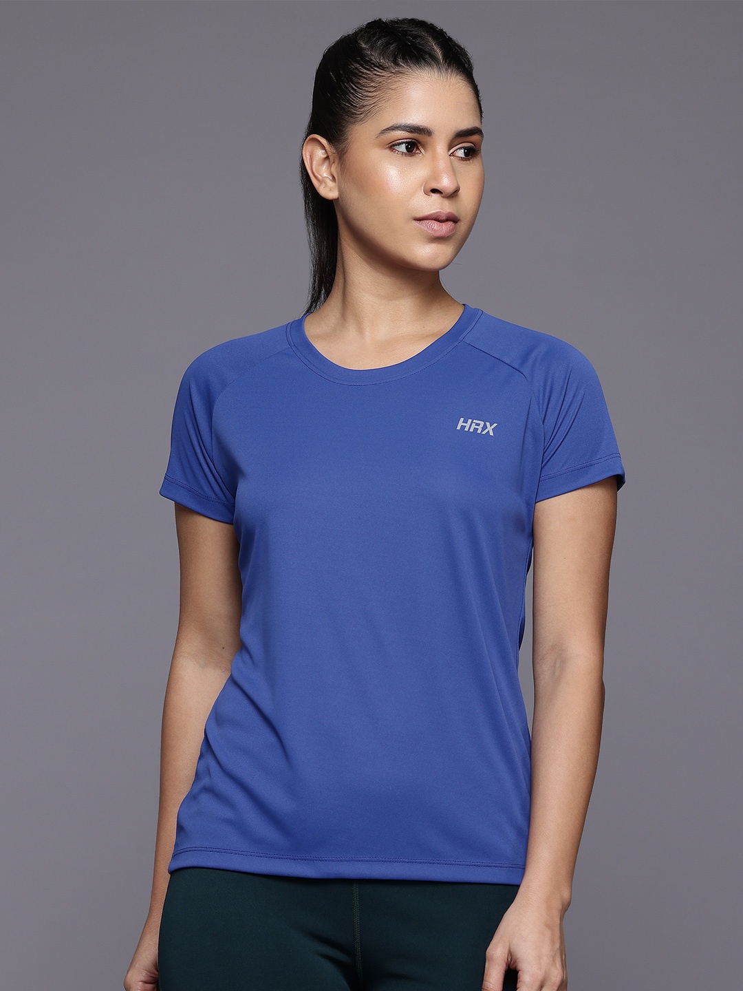 

HRX by Hrithik Roshan Women Training Rapid-Dry T-shirt, Blue