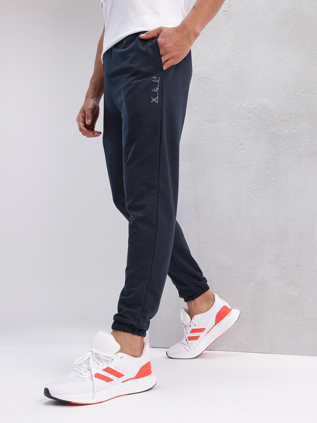 

HRX by Hrithik Roshan Men Printed Lifestyle Joggers, Navy blue