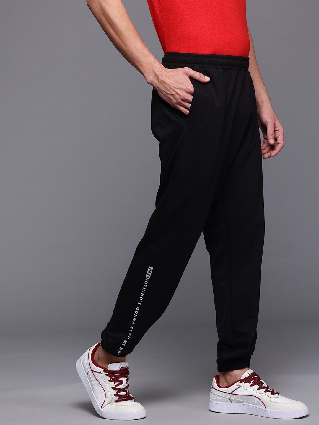 

HRX by Hrithik Roshan Men Lifestyle Joggers, Black