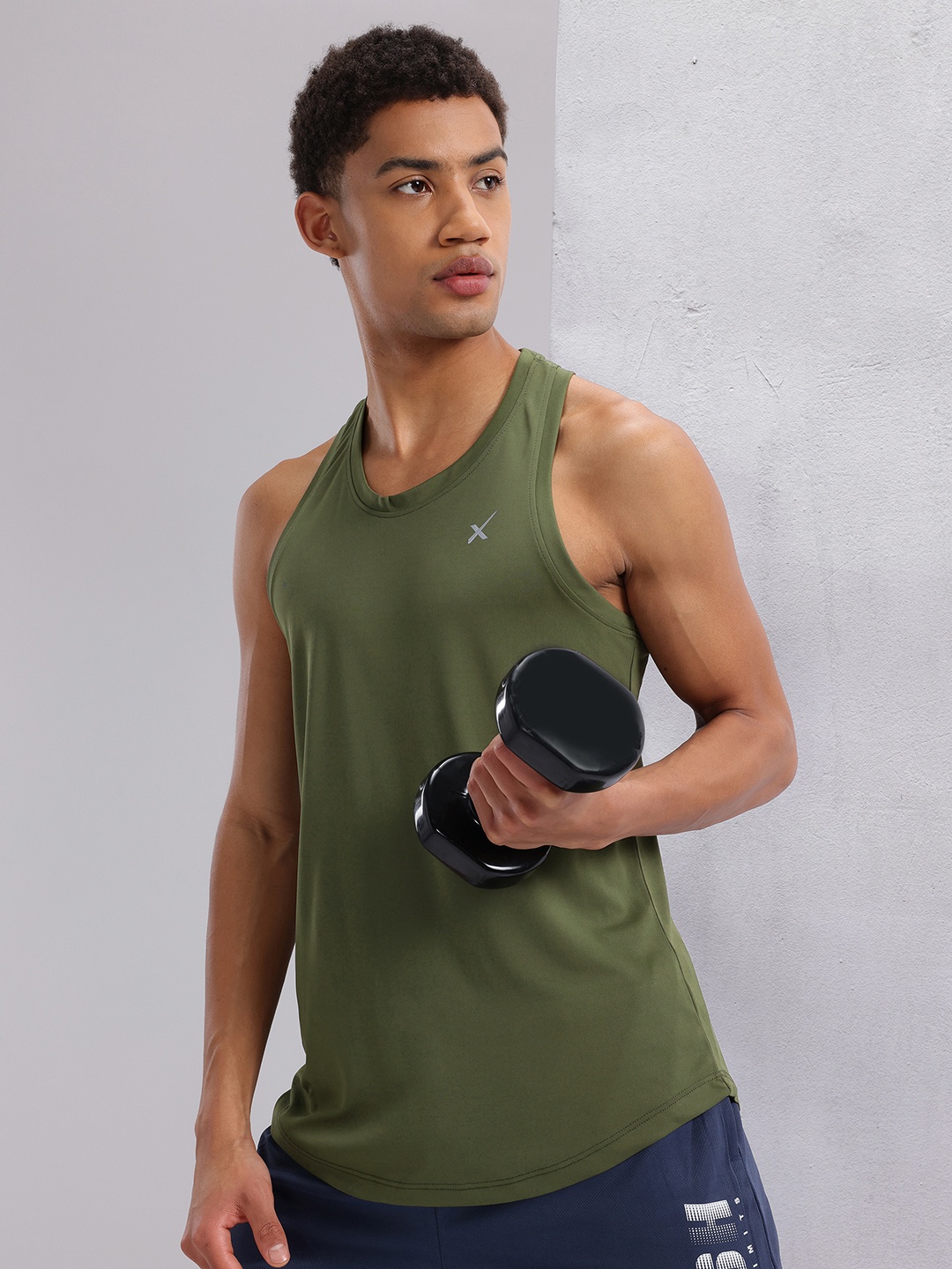 

HRX by Hrithik Roshan Rapid-Dry Training T-shirt, Olive