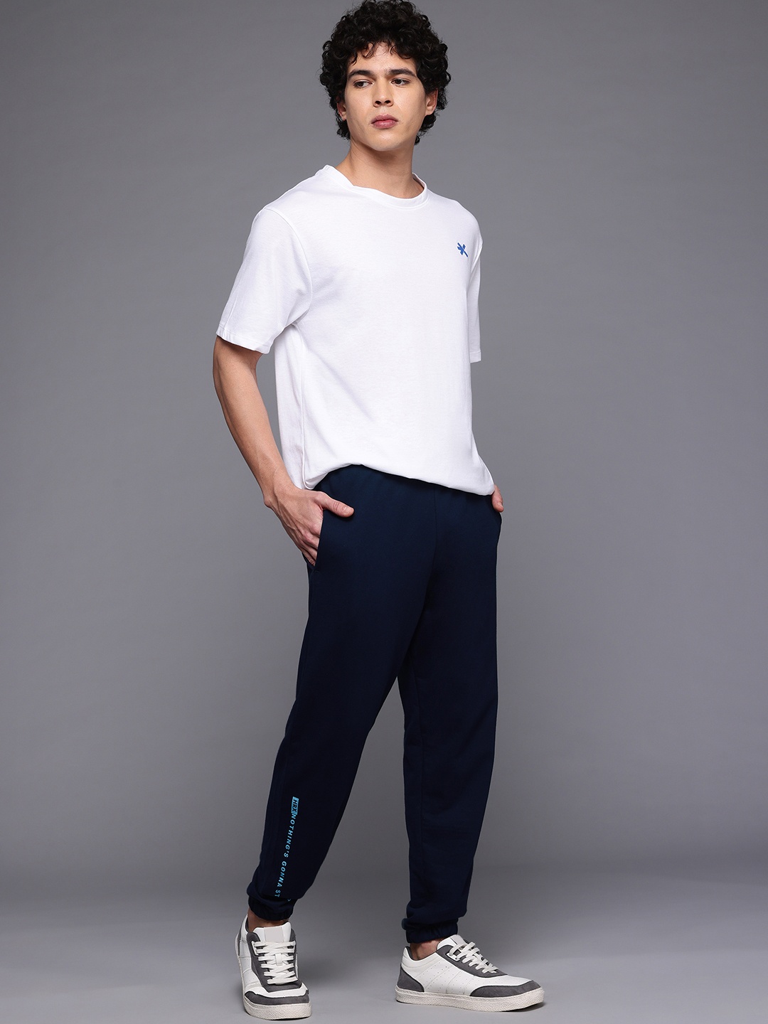 

HRX by Hrithik Roshan Men Lifestyle Joggers, Navy blue