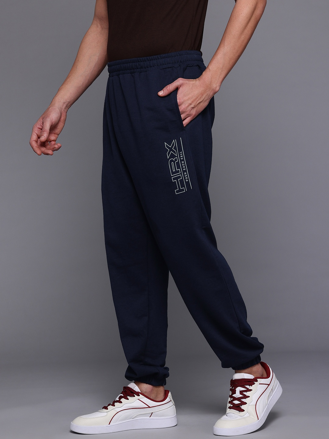 

HRX by Hrithik Roshan Men Lifestyle Joggers, Navy blue