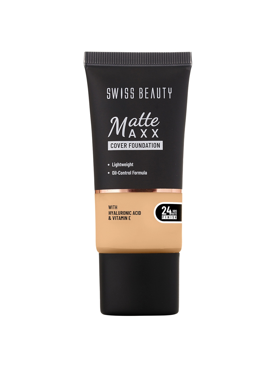 

SWISS BEAUTY Matte Maxx Cover Foundation - 30g - Deep Warm (06), Beige