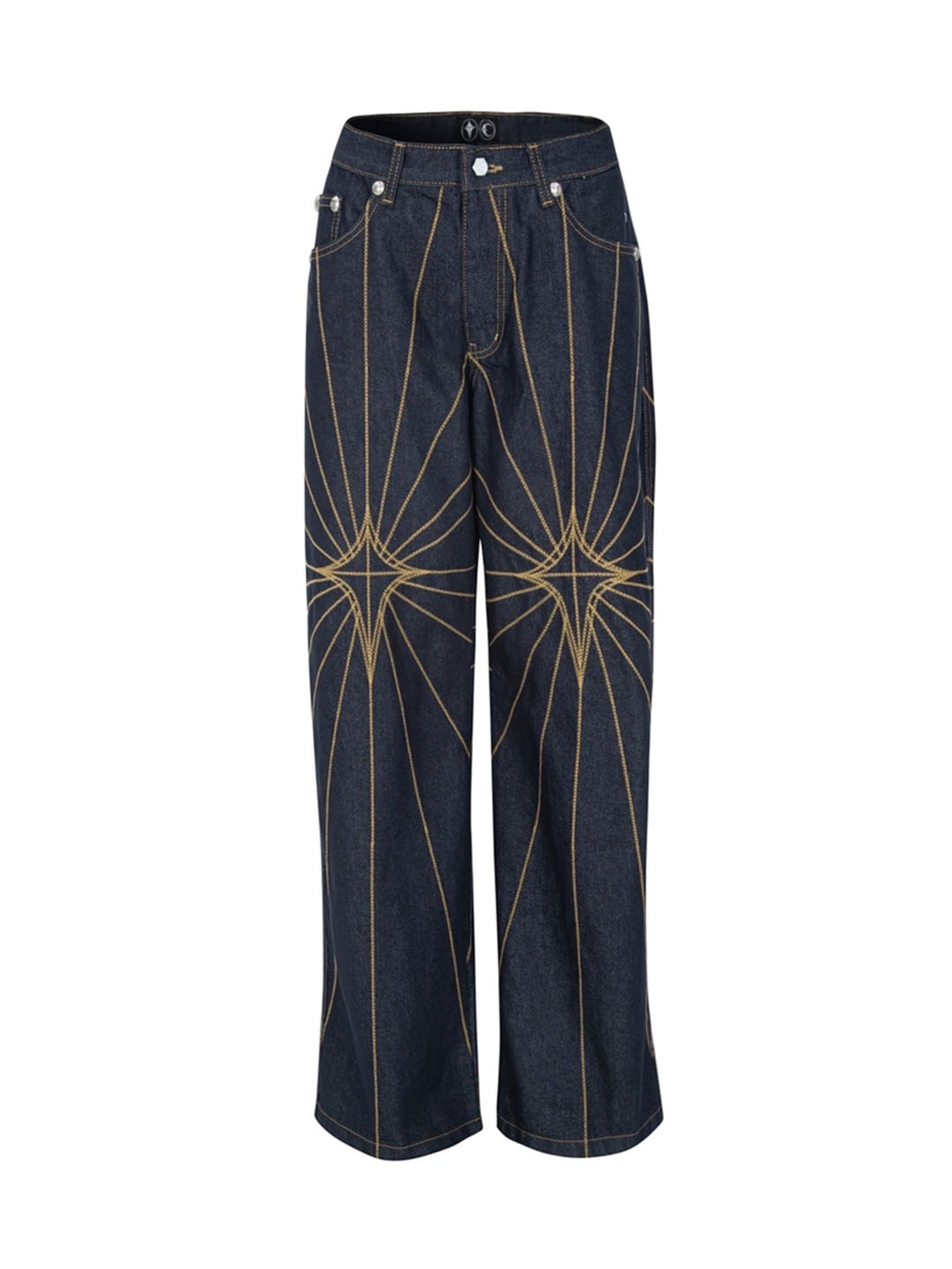 

Thug Club Men TC Rise Denim Emb Pants, Blue
