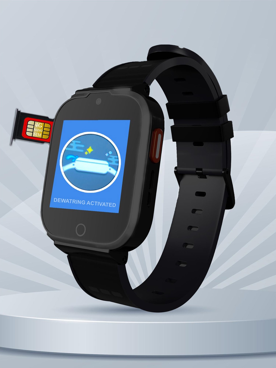 

Spiky Kids Cyclops 4G Video Calling Smart Watch, Black