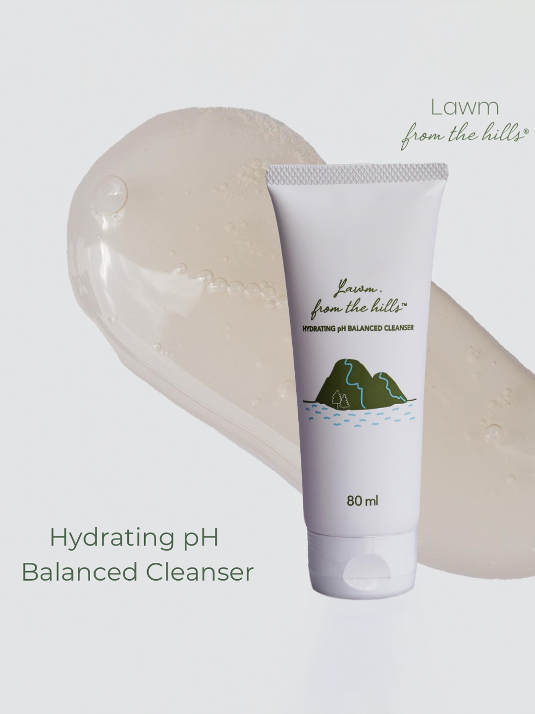

Lawm from the hills pH Balanced Skin Friendly Hydrating Cleanser - 80 ml, White