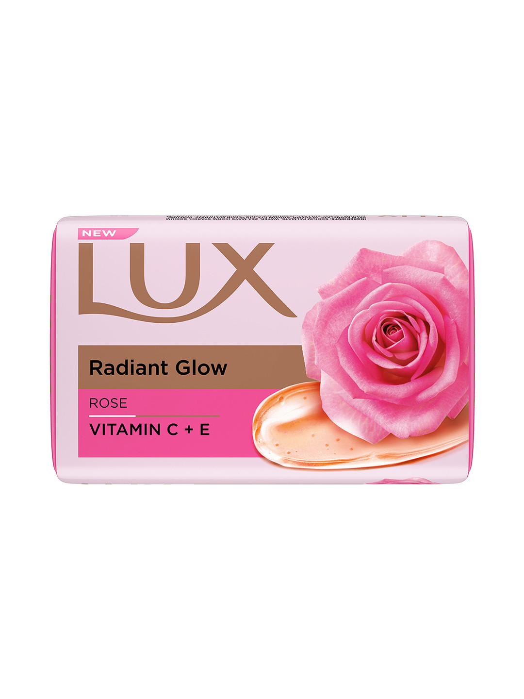 

LUX Radiant Glow Rose Bathing Soap with Vitamin C & E For Glowing Skin - 150g, Pink
