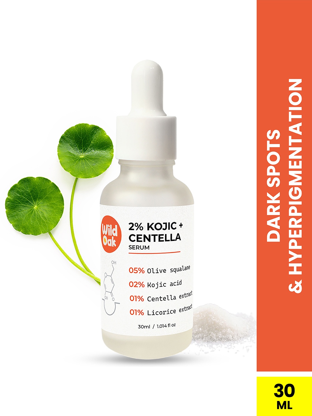 

Wild Oak 2% Kojic Centella Face Serum with Licorice for Dark Spots - 30ml, Off white