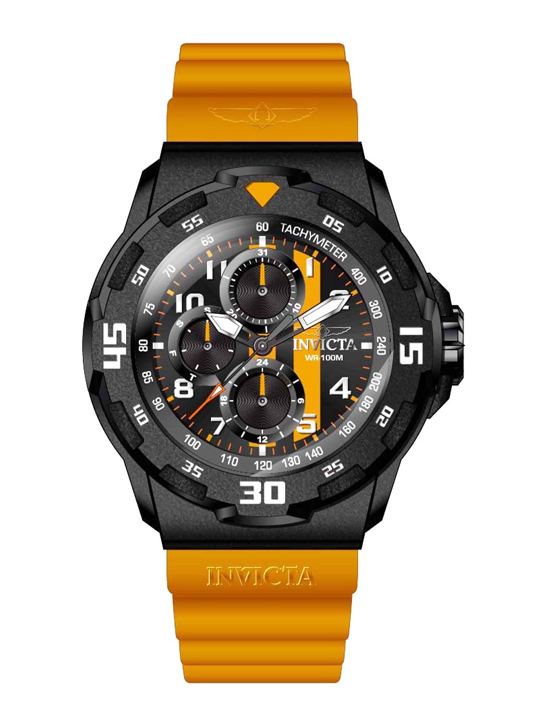 

Invicta Men Dial & Straps Analogue Watch 46403, Orange